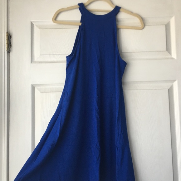 Express Dresses & Skirts - Express High-Neck Blue Dress
